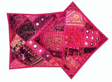 16"-2 KITSCHY BANJARA DECORAÇÃO PARA CASA BORDADO ARREMESSO PISO ALMOFADA ALMOFADAS CAPAS comprar usado  Enviando para Brazil