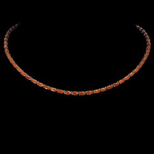 Colar de prata esterlina 925 opala laranja marquesa 6x3mm sem taxas de importação dos EUA 18 pol comprar usado  Enviando para Brazil