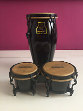 KIT  Meinl: Set Small BONGOS  + T02 CONGA Fiberglass Professional Black RARE!!!, usado comprar usado  Enviando para Brazil