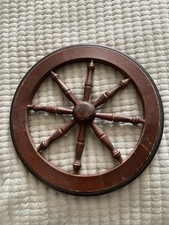 Usado, Roda de vagão vintage country redonda de madeira 14” transversal comprar usado  Enviando para Brazil