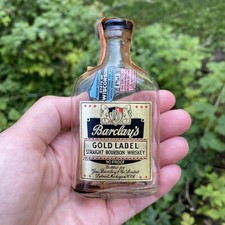 Garrafa vazia de uísque Bourbon reto Barclay's Gold Label com selo fiscal, WI 1936 comprar usado  Enviando para Brazil