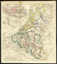 Impresión antigua-BÉLGICA-PAÍSES BAJOS-COLONIAS-INDIAS-Lesage-ca. 1827 segunda mano  Embacar hacia Mexico