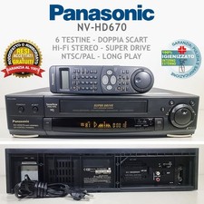 Videoregistratore vhs panasoni usato  Vicenza