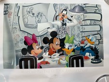 Litografia Mickey and Pals Dish Up Fun At Animators Palate Don Williams, certificado de autenticidade 04 comprar usado  Enviando para Brazil