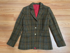 Ostente verde Harris Tweed mulheres blazer jaqueta esportiva casaco pequeno S 100% lã comprar usado  Enviando para Brazil