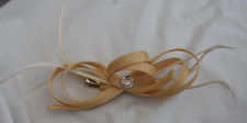 beige fascinator for sale  UK