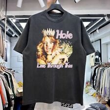 Camiseta unissex preta reimpressão Hole Live Through This Album capa arte P-5XL comprar usado  Enviando para Brazil