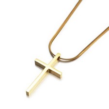 Colar pingente crucifixo cruz Jesus ouro liso aço inoxidável masculino e feminino comprar usado Colar pingente crucifixo cruz Jesus ouro liso aço inoxidável masculino e feminino comprar usado  Enviando para Brazil