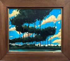 Impressionist painting landsca for sale  HASSOCKS