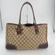 Autêntica bolsa de ombro GUCCI GG lona bege e marrom feita na Itália Shery Line KA388 comprar usado  Enviando para Brazil