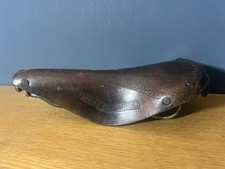 Vintage brown leather for sale  SEAFORD