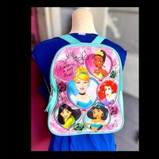 Mini Mochila Disney Princesa 11" Multicolor Meninas Ariel Tiana Jasmim, usado comprar usado  Enviando para Brazil