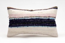 Funda de almohada decorativa, 12x20 pulgadas, almohada Kilim, almohada turca, cojín de sofá segunda mano  Embacar hacia Mexico