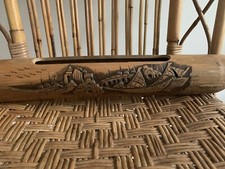 Vintage carved bamboo for sale  STOCKPORT