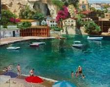 Dipinto originale.riva fiorita usato  Castelfranco Emilia