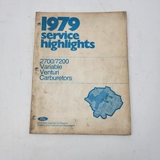 1979 Ford Service Highlights 2700 7200 carburadores Venturi variáveis vintage comprar usado  Enviando para Brazil