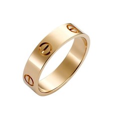 Anel de aço inoxidável antimanchas para homens e mulheres tamanho 7 ouro rosa, usado comprar usado  Enviando para Brazil