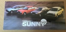 Nissan sunny brochure for sale  NOTTINGHAM