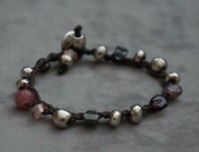 NOVO Uno De 50 Bracelete de Contas de Prata Vidro Murano Cinza Rosa Claro 7" APOSENTADO comprar usado  Enviando para Brazil