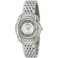Bulova 96R141 relógio feminino precisão madeira emaranhado pulseira de aço diamante data comprar usado  Enviando para Brazil