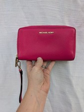 Carteira elétrica rosa Michael Kors jet set viagem plana multifuncional telefone comprar usado  Enviando para Brazil