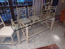 Tavolo pranzo vetro usato  Roma