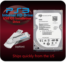 Disco rígido interno PS3 500GB com opção de firmware USB FAÇA VOCÊ MESMO para todos os modelos, usado comprar usado  Enviando para Brazil