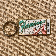 Antigo 1995 Flamingo Laughlin NV Hilton Souvenir Chaveiro Nome Personalizado Elaine, usado comprar usado  Enviando para Brazil