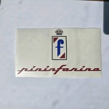 Pininfarina vinyl sticker for sale  SOUTHPORT