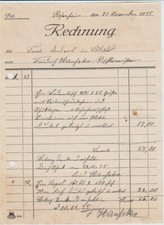 Rechnung 1935 hanscke gebraucht kaufen  Großpostwitz/O.L.