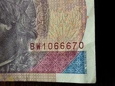 Banknot 20 zł diabelski numer 666 na sprzedaż  PL