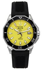 Reloj Hombre Bulova Marine Star Precisionist Cuarzo Silicona Correa Amarillo 96B431 segunda mano  Embacar hacia Argentina