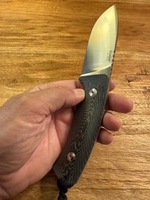 Lionsteel micarta jagdmesser gebraucht kaufen  Schönefeld