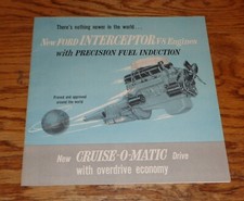 Folheto de vendas de motor Ford Interceptor V-8 original 1958 58 352 332 292 comprar usado  Enviando para Brazil