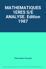 Mathematiques 1eres analyse. d'occasion  France