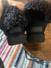Ugg black sheepskin for sale  JOHNSTONE