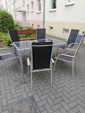 Gartentisch glasplatte schwarz gebraucht kaufen  Templin