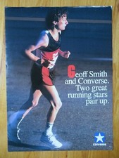 1986 Converse GEOFF SMITH "Duas Grandes Escadas de Corrida Pair Up" Pôster CORREDOR comprar usado  Enviando para Brazil