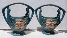 1940 s blue roseville vase for sale 1940 s blue roseville vase for sale Denison