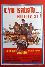 SABATA LEE VAN CLEEF 1969 PERFEITO RARO PÔSTER DO FILME EXYU comprar usado  Enviando para Brazil