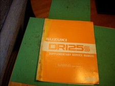 Suzuki dr125s service for sale  BIRMINGHAM