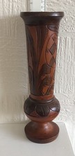 Wooden vase inches for sale  MORECAMBE