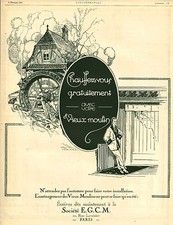 Publicité ancienne chauffez d'occasion  France