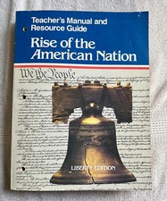 Rise of the American Nation Teacher's Manual and Resource Guide 1982 segunda mano  Embacar hacia Mexico