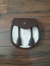 Brown leather sporran for sale  BARKING