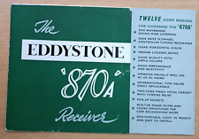 Eddystone receiver 870a for sale  YORK