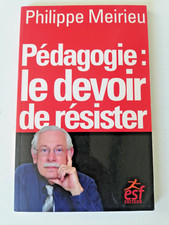 Pedagogie devoir resister d'occasion  Paris XVIII