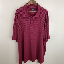 Camisa polo masculina Pro Tour Cool Play 4X listrada rosa escuro manga curta poliéster comprar usado  Enviando para Brazil