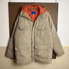 Vintage H.W. Jaqueta Carters Masculina Grande Laranja Bronzeada Casaco Celeiro Anos 70 Anos 80 Inverno comprar usado  Enviando para Brazil