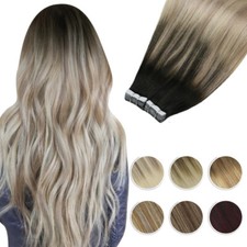 Cabelo humano Balayage cabelo loiro cabelo remy cabelo liso fita sem costura no cabelo, usado comprar usado  Enviando para Brazil